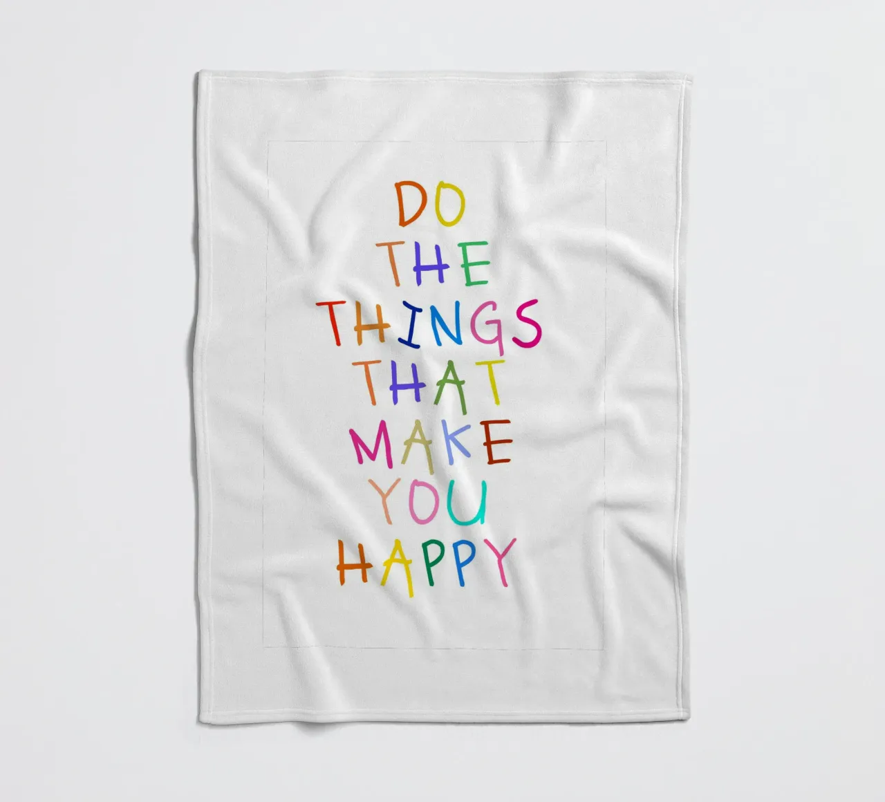 Do the Things That Make You Happy coperta in pile da Attaboy Dsgn