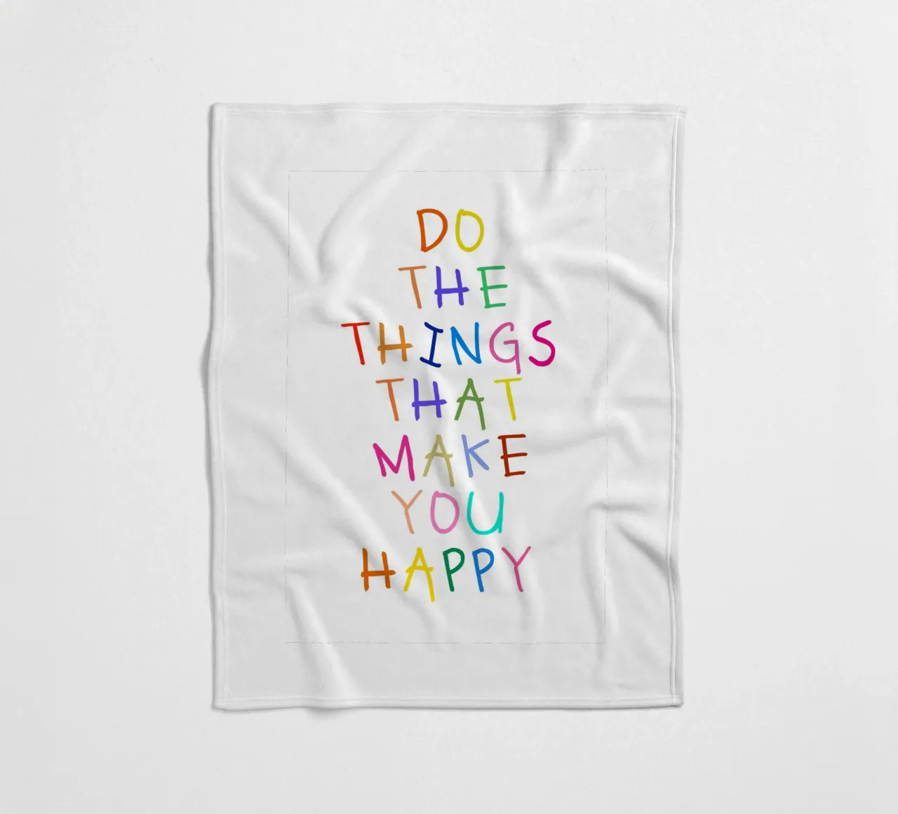 Do the Things That Make You Happy coperta in pile da Attaboy Dsgn