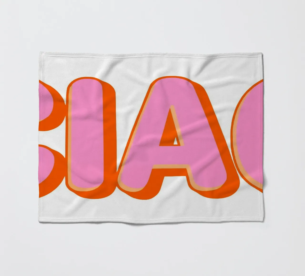 Ciao Retro Typography coperta in pile da Attaboy Dsgn