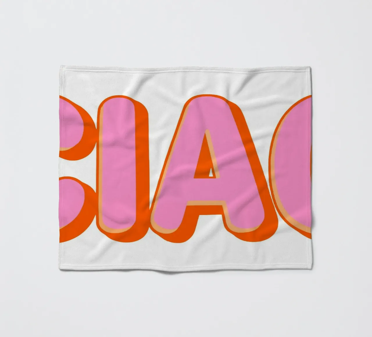 Ciao Retro Typography coperta in pile da Attaboy Dsgn