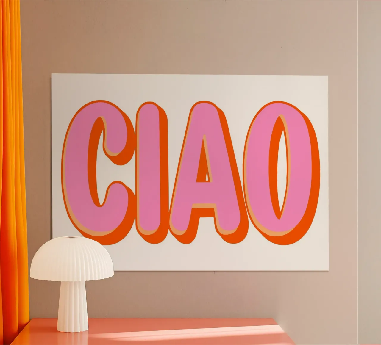 Ciao Retro Typography poster da Attaboy Dsgn