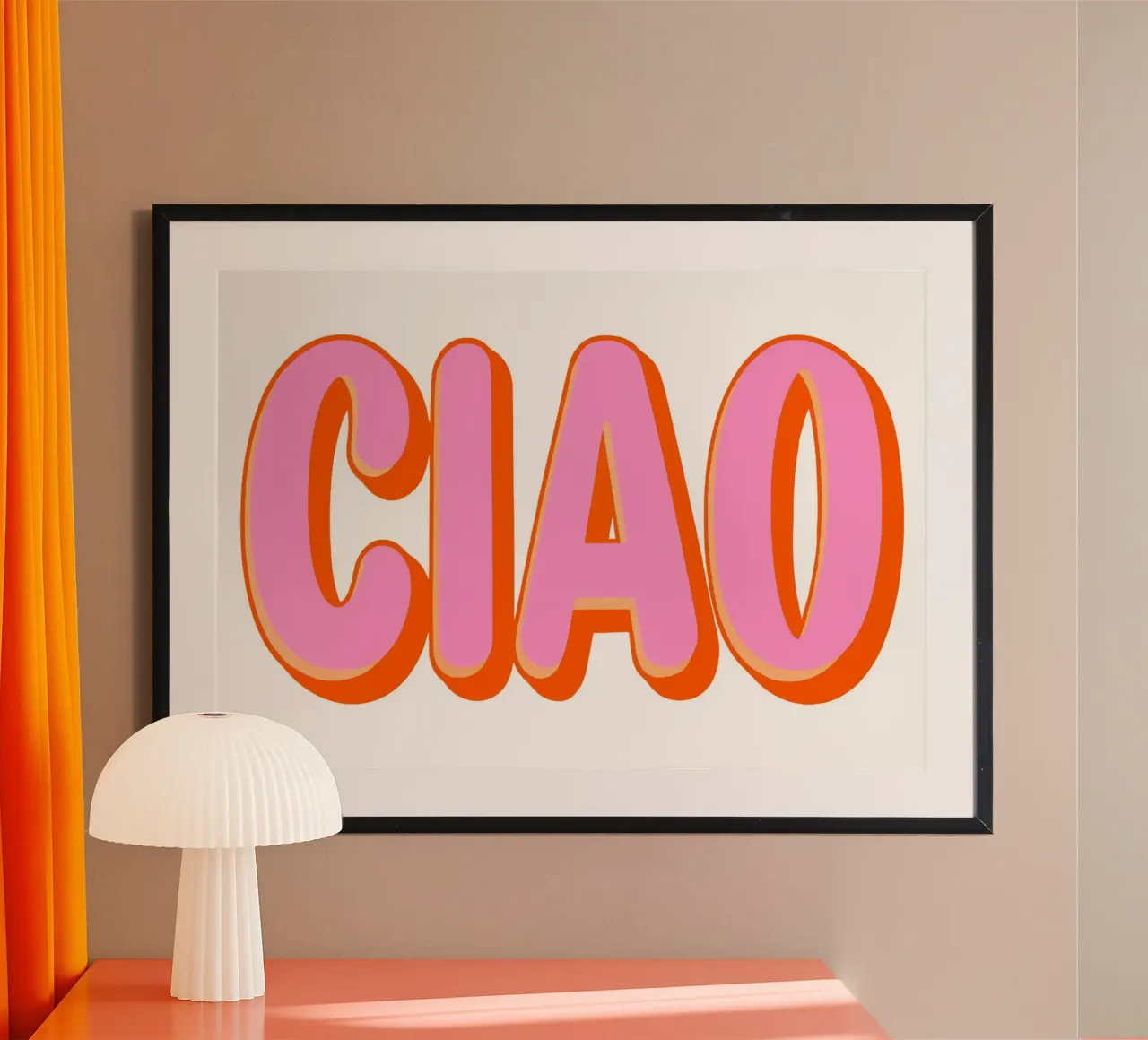 Ciao Retro Typography poster da Attaboy Dsgn