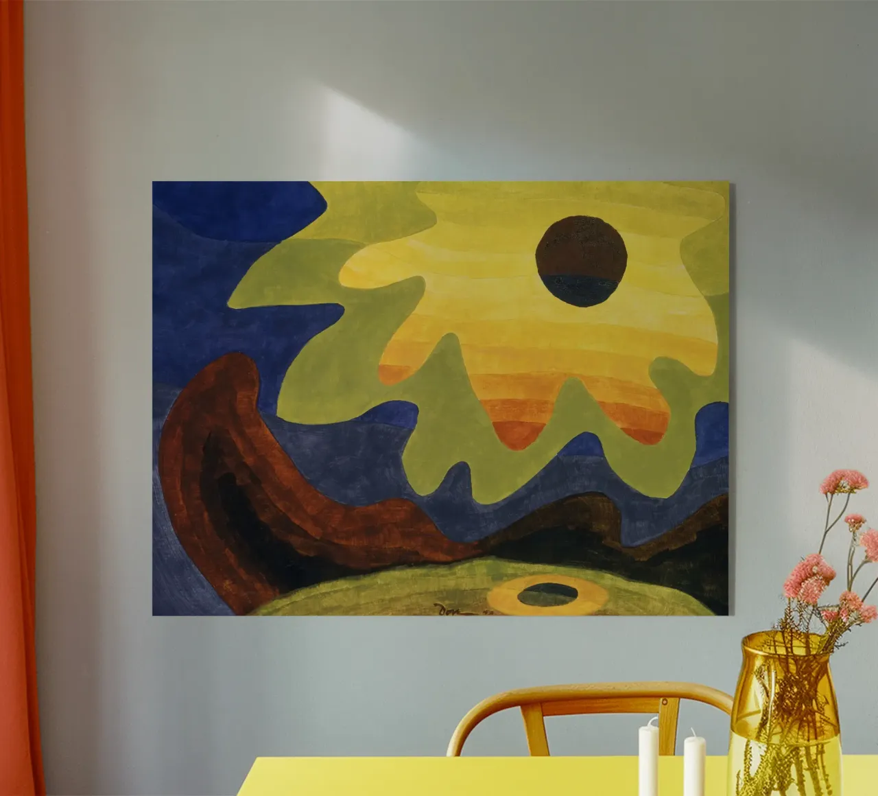 Sun illustration plexiglass da vintageshop