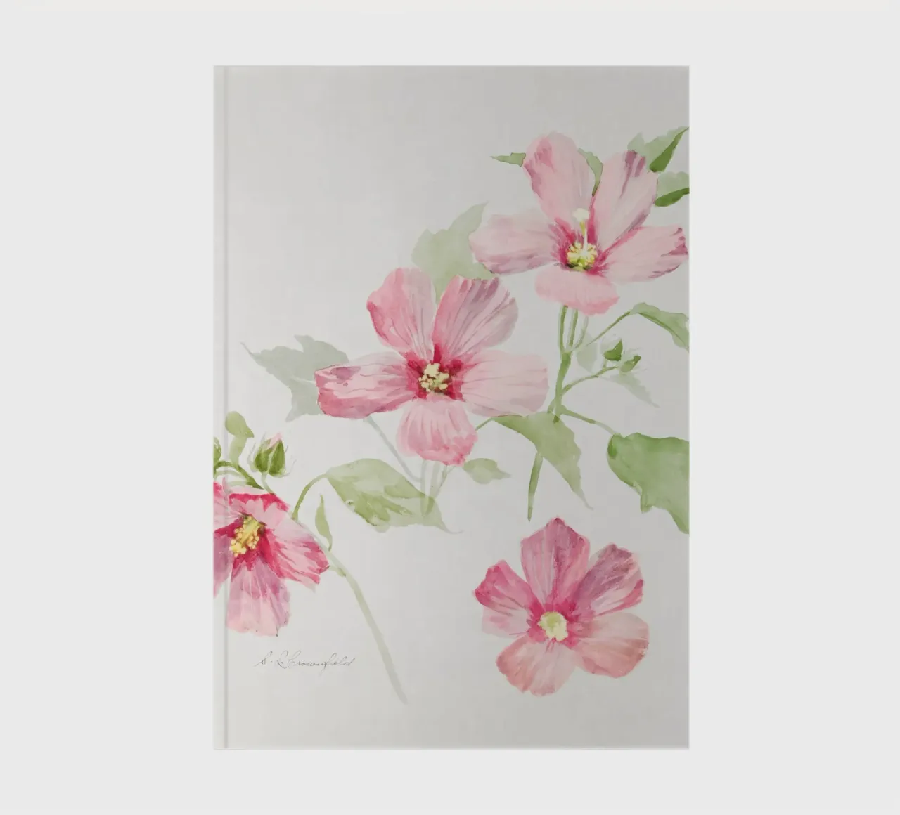 Study of Mallow notebook by vintageshop