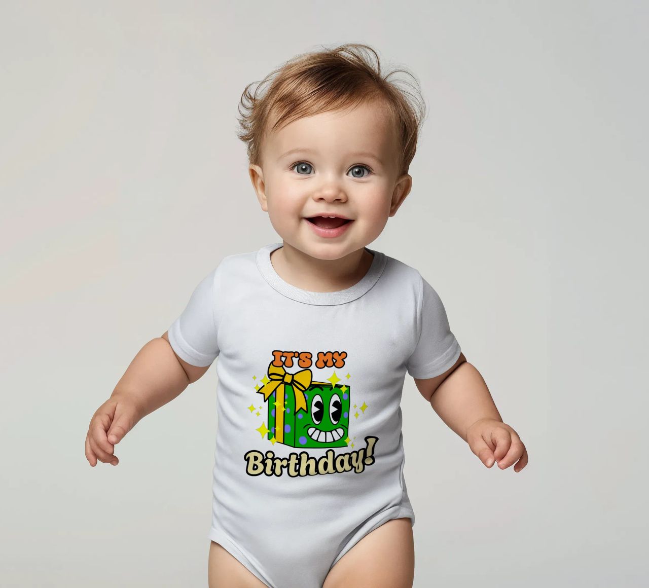 Drôle d'Anniversaire Mignon Dessin Animé Rétro Vintage Cadeau body bébé de sillyindustries