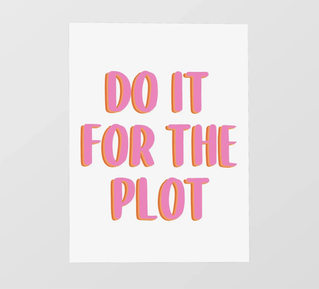 Do It For The Plot telo in pvc da Attaboy Dsgn