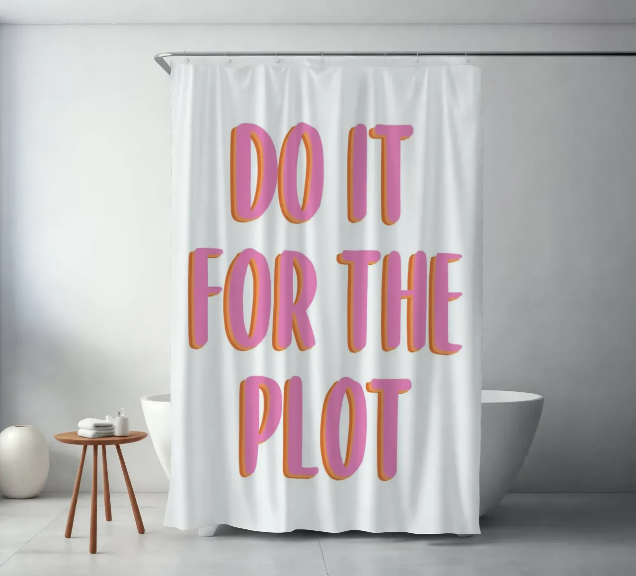Do It For The Plot Duschvorhang von Attaboy Dsgn