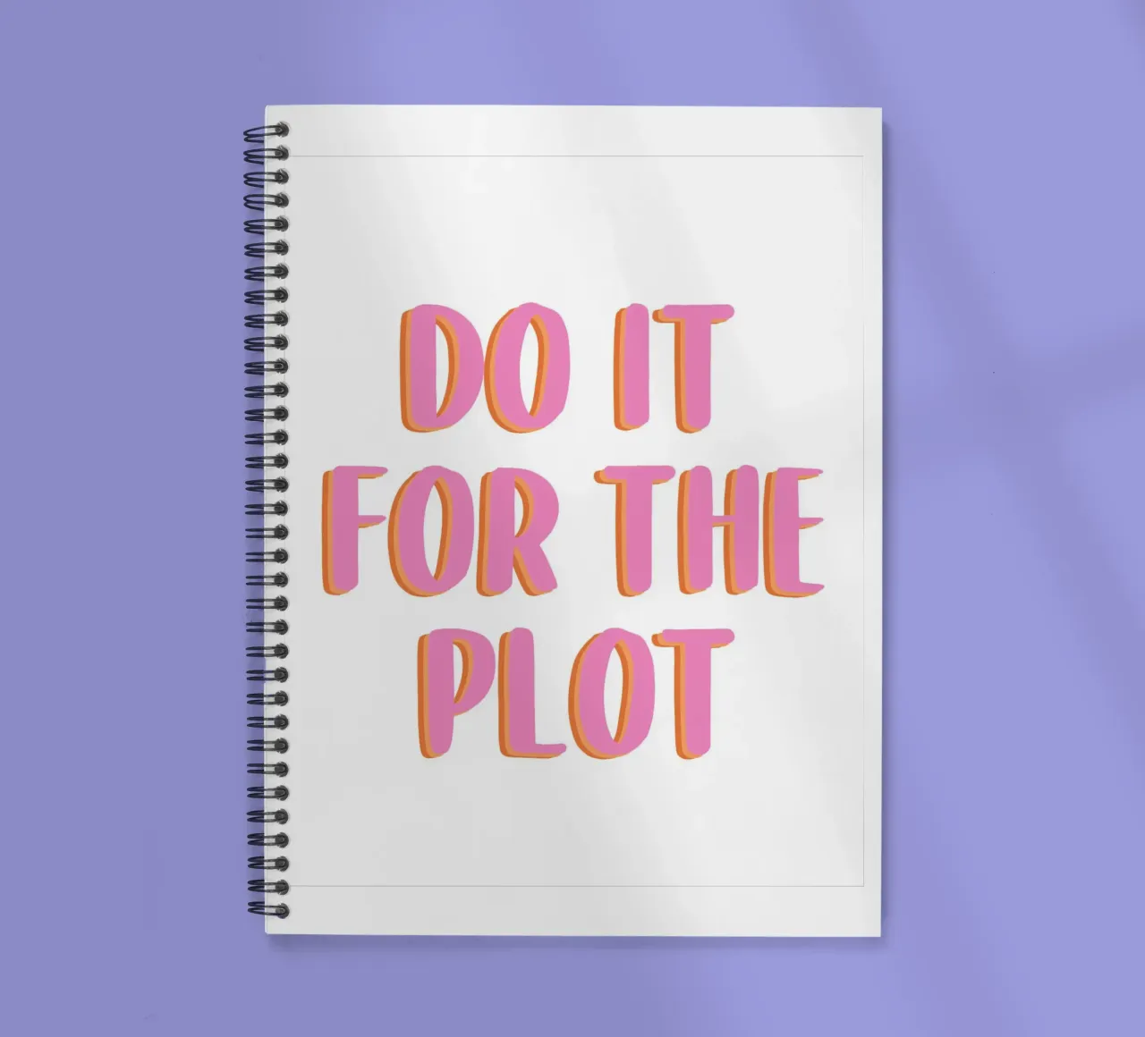 Do It For The Plot diario ad anelli da Attaboy Dsgn