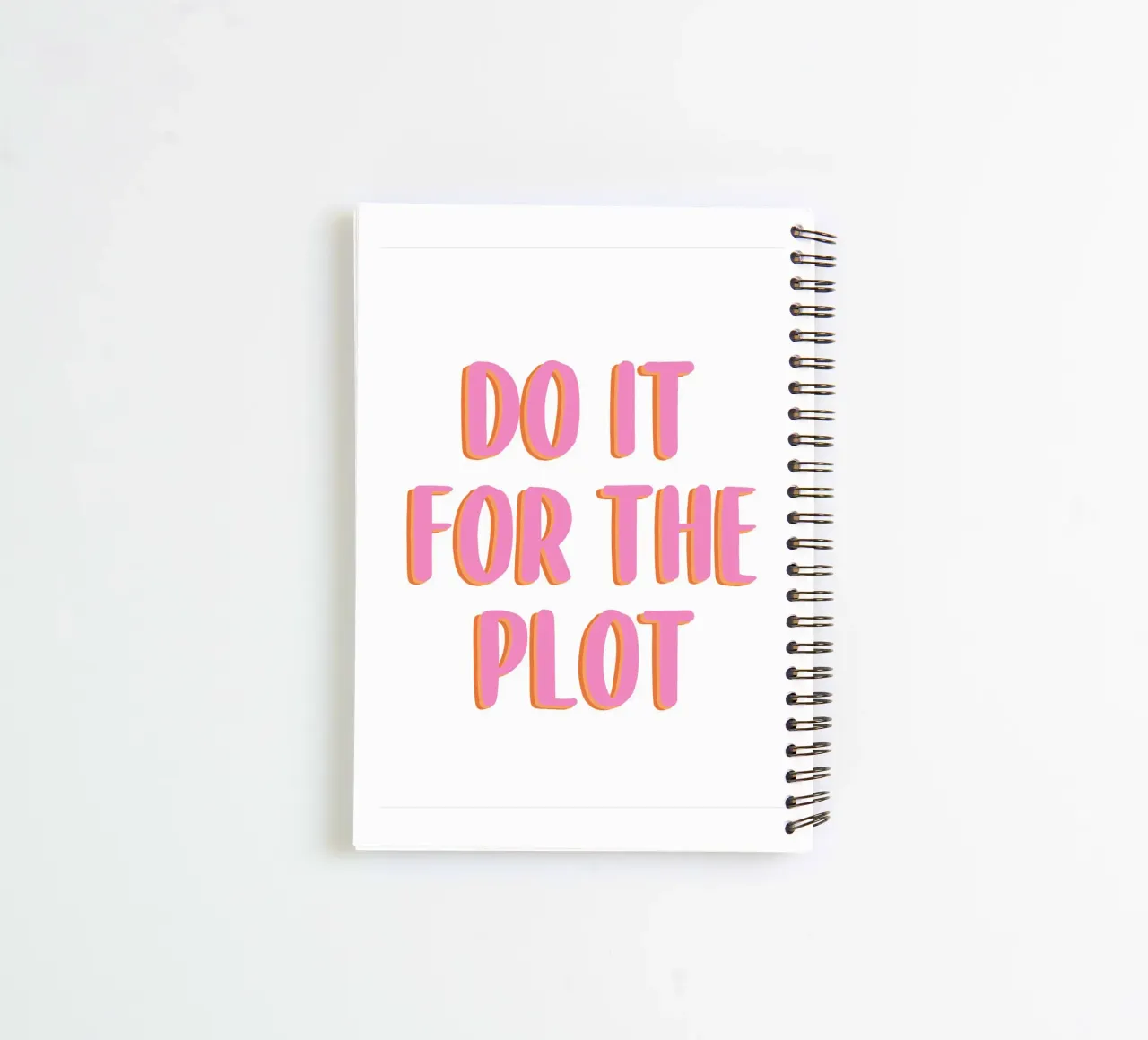 Do It For The Plot diario ad anelli da Attaboy Dsgn