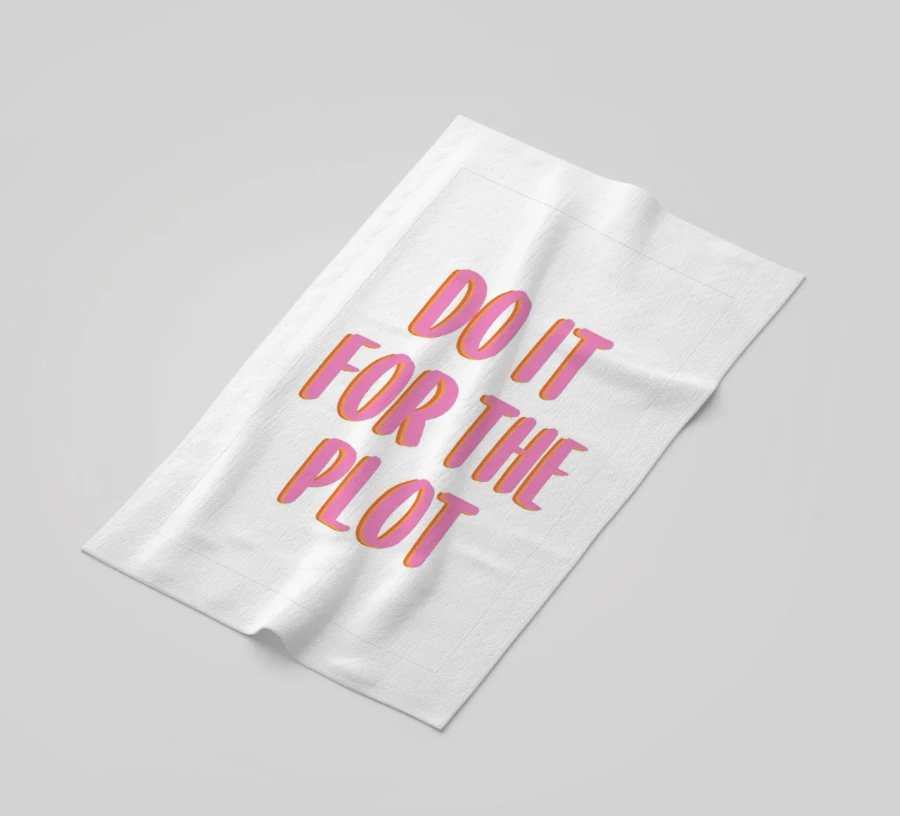 Do It For The Plot Strandtuch von Attaboy Dsgn