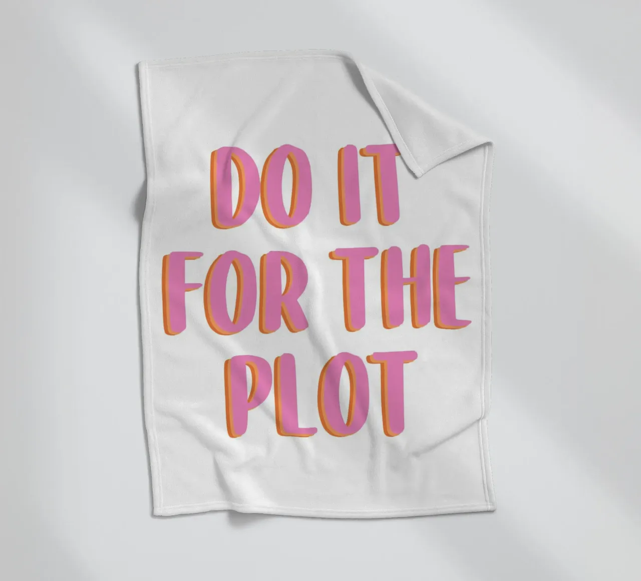 Do It For The Plot fleecedeken van Attaboy Dsgn