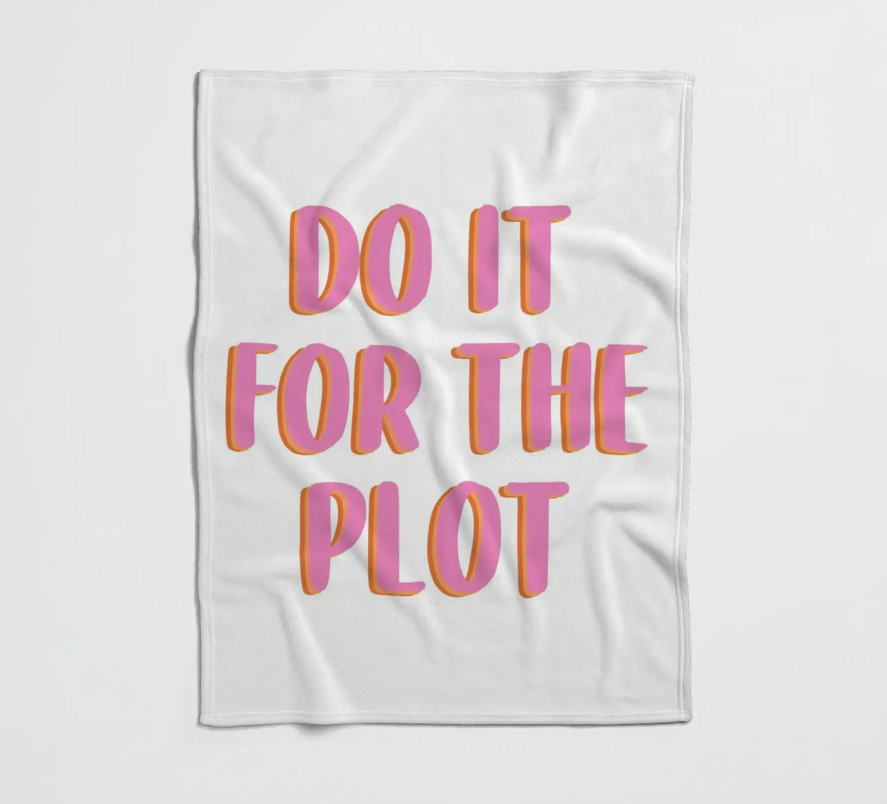 Do It For The Plot fleecedeken van Attaboy Dsgn