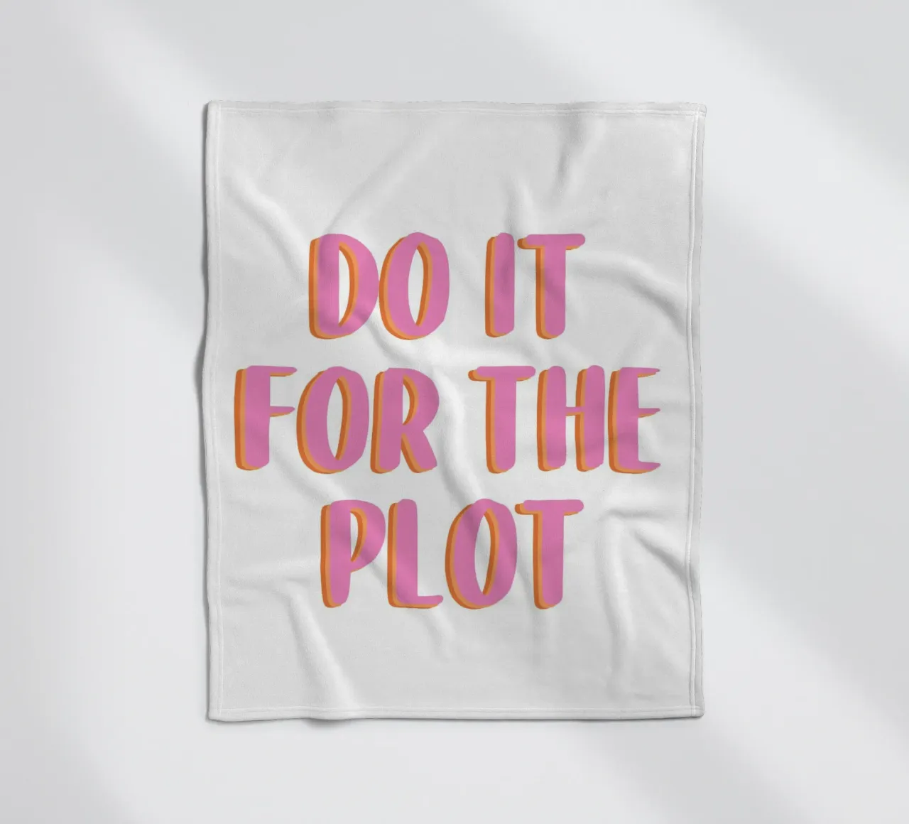 Do It For The Plot fleecedeken van Attaboy Dsgn