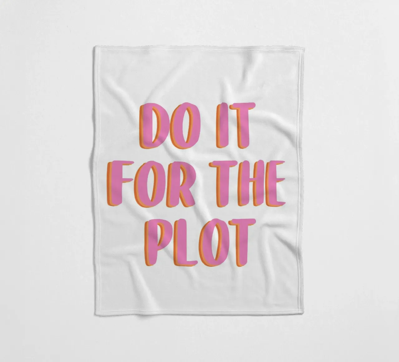 Do It For The Plot fleecedeken van Attaboy Dsgn