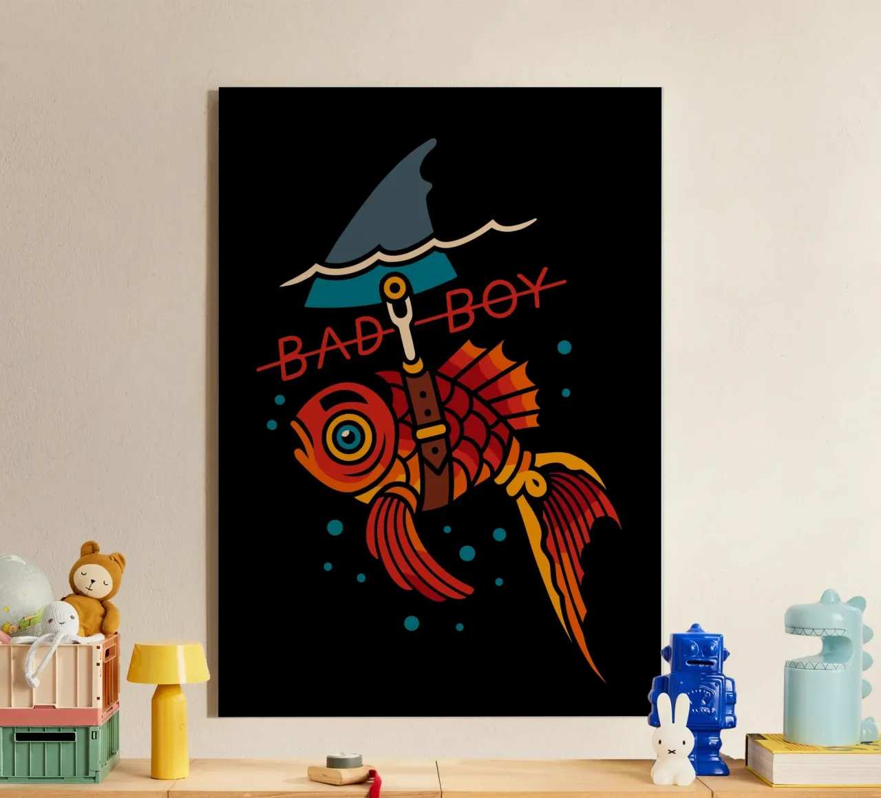 Bad Boy Goldfish with Shark Fin plexiglass da ramosashop