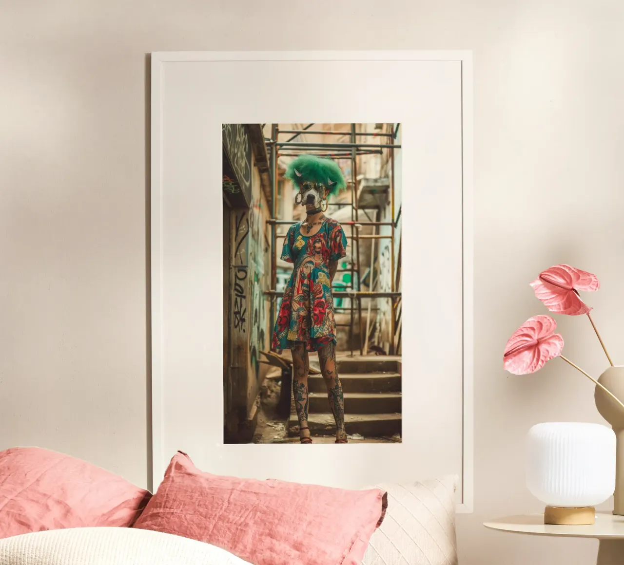 Chloé poster con telaio in plastica da Affiches Chien Originales – Dogland