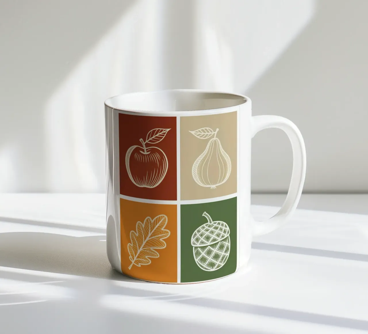 Set di raccolti autunnali stravaganti tazza in ceramica da Artistic-shop