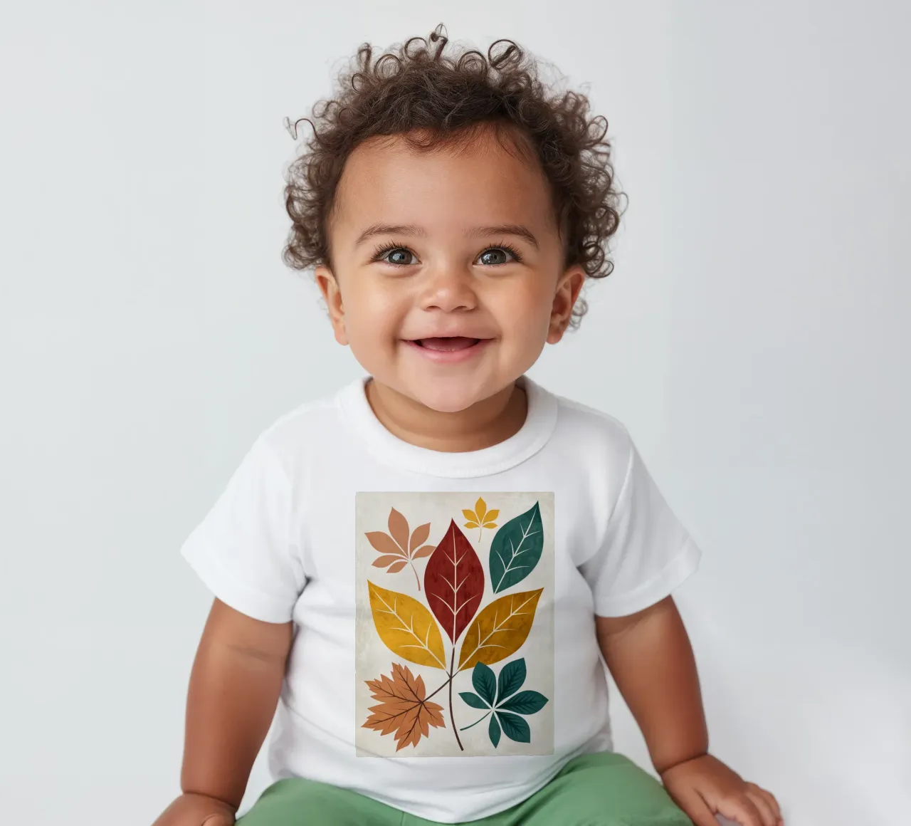 Medley di foglie d'autunno rustico maglietta neonato da Artistic-shop