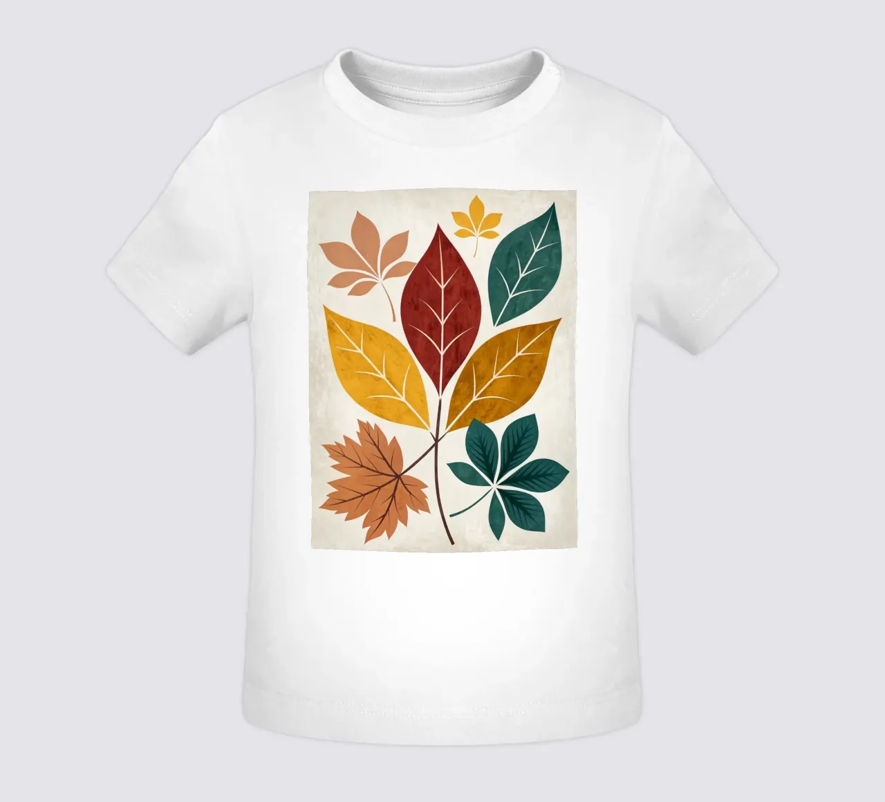 Medley di foglie d'autunno rustico maglietta neonato da Artistic-shop