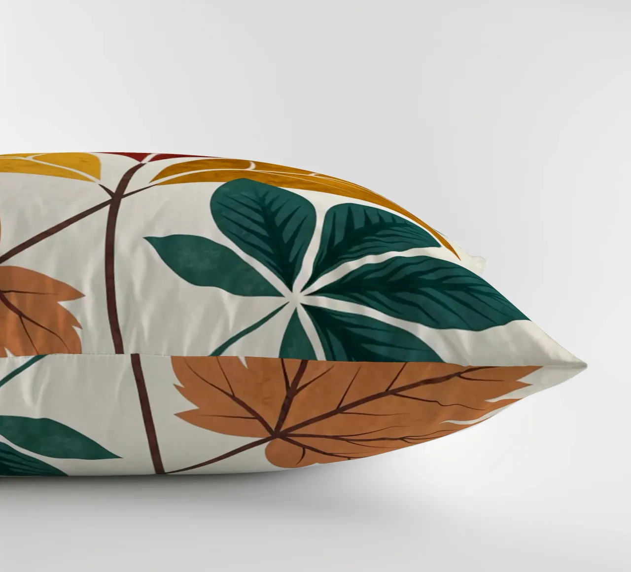 Medley di foglie d'autunno rustico cuscino da Artistic-shop