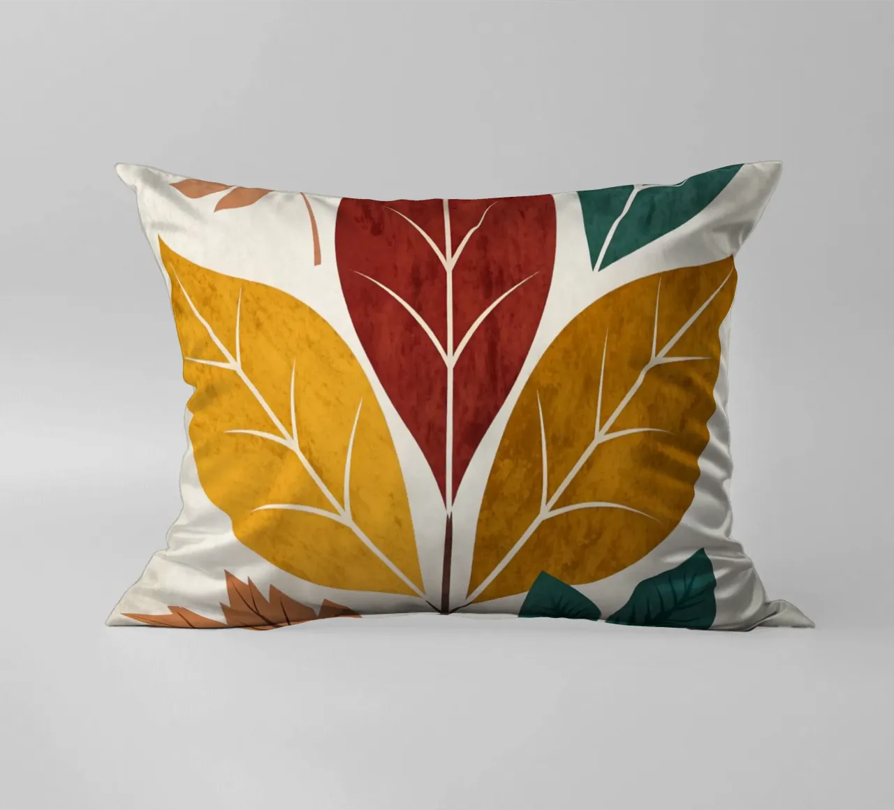 Medley di foglie d'autunno rustico cuscino da Artistic-shop