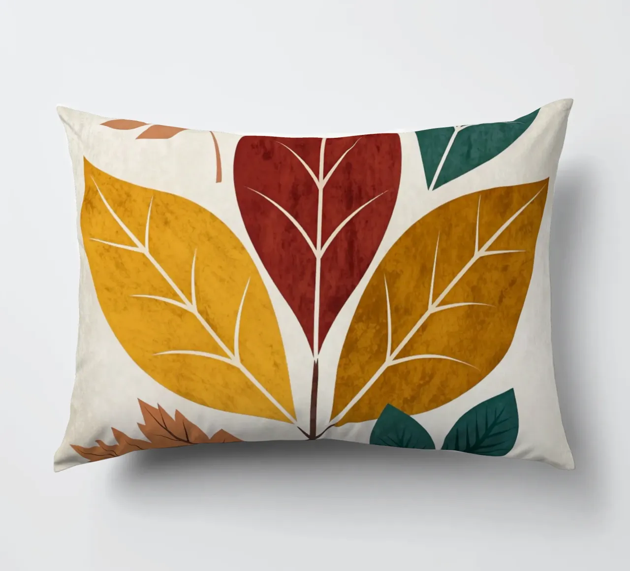 Medley di foglie d'autunno rustico cuscino da Artistic-shop