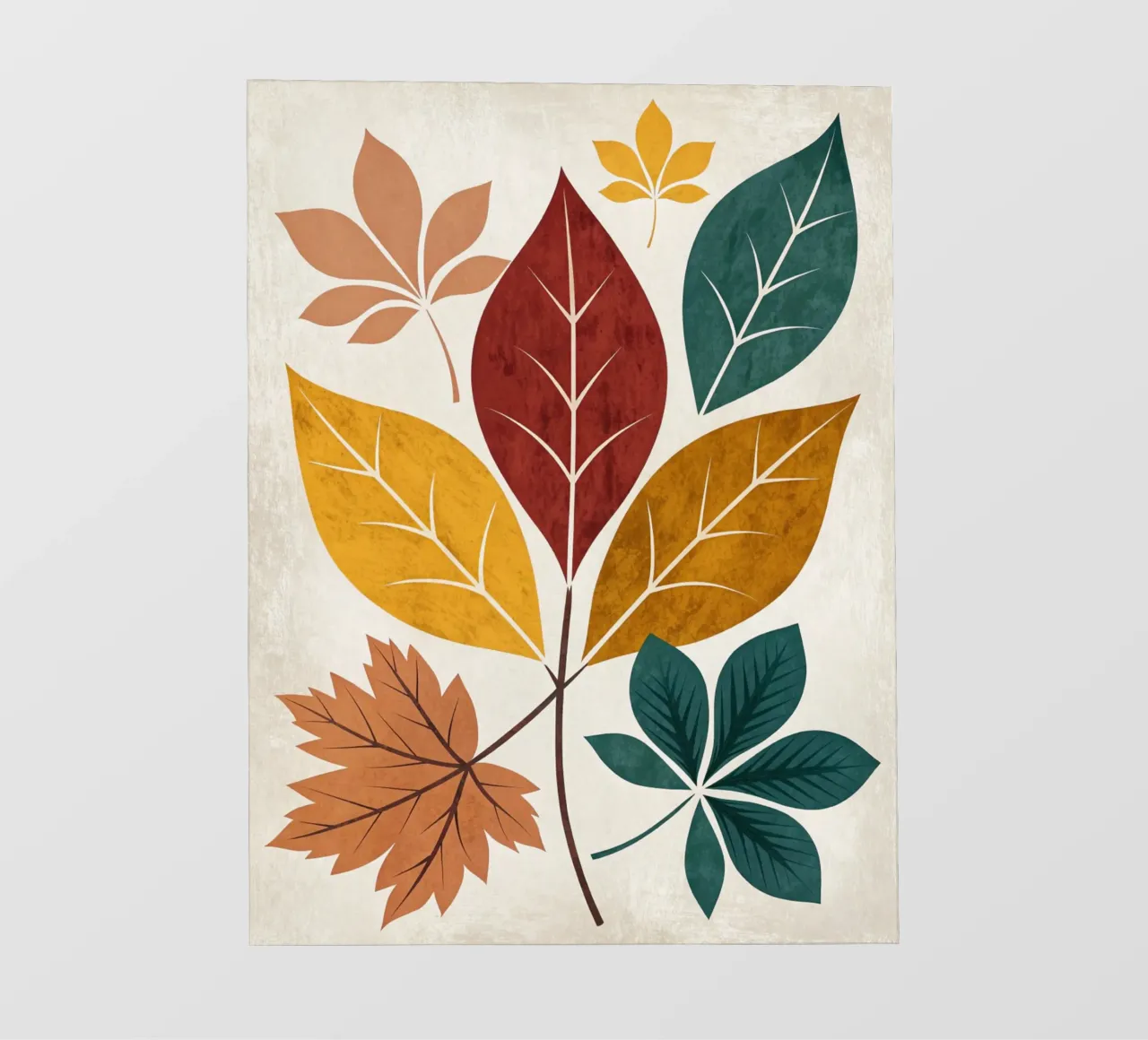 Medley di foglie d'autunno rustico pellicola backlit da Artistic-shop