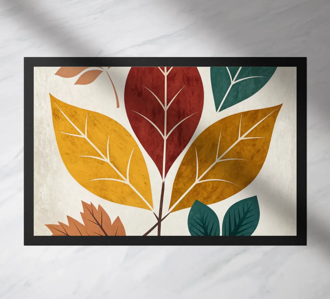 Medley di foglie d'autunno rustico zerbino da Artistic-shop