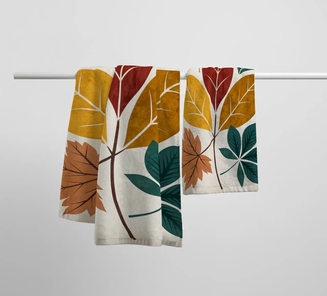 Medley di foglie d'autunno rustico asciugamano da bagno da Artistic-shop