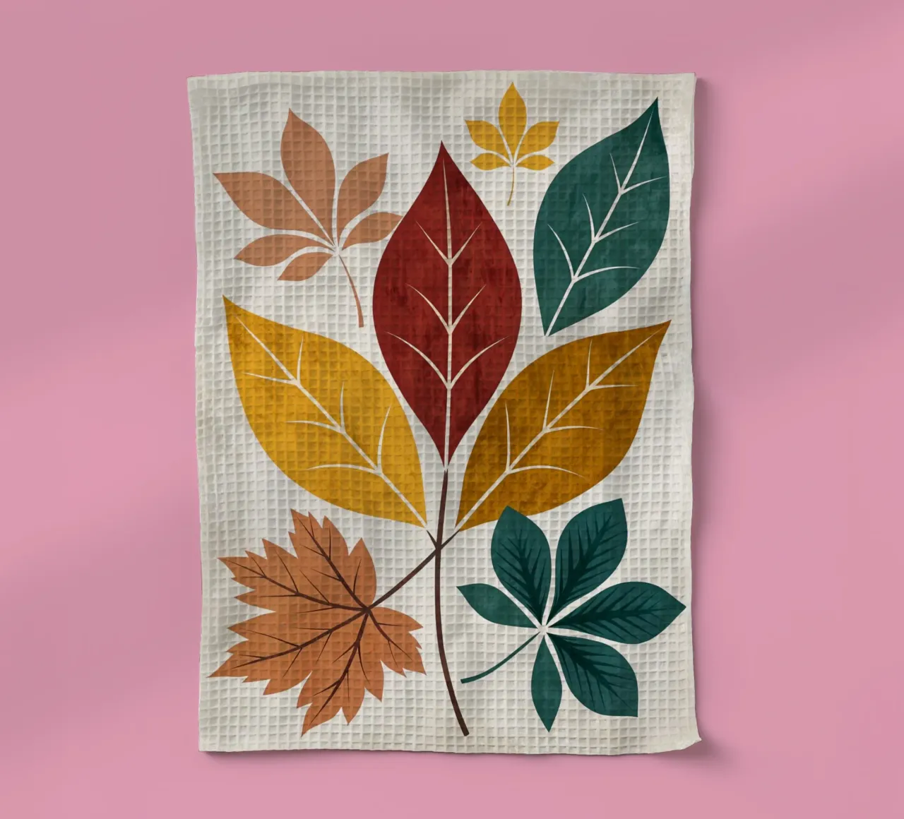 Medley di foglie d'autunno rustico canovaccio da cucina da Artistic-shop
