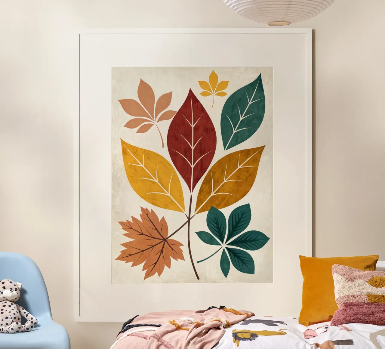 Medley di foglie d'autunno rustico carta hahnemühle da Artistic-shop