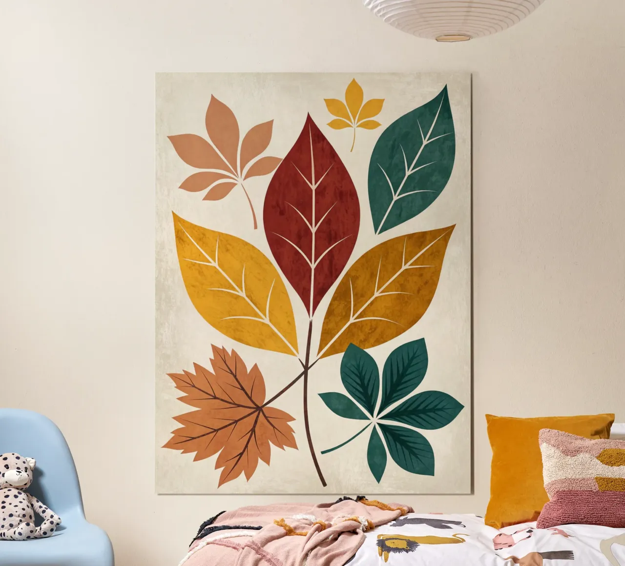 Medley di foglie d'autunno rustico carta hahnemühle da Artistic-shop
