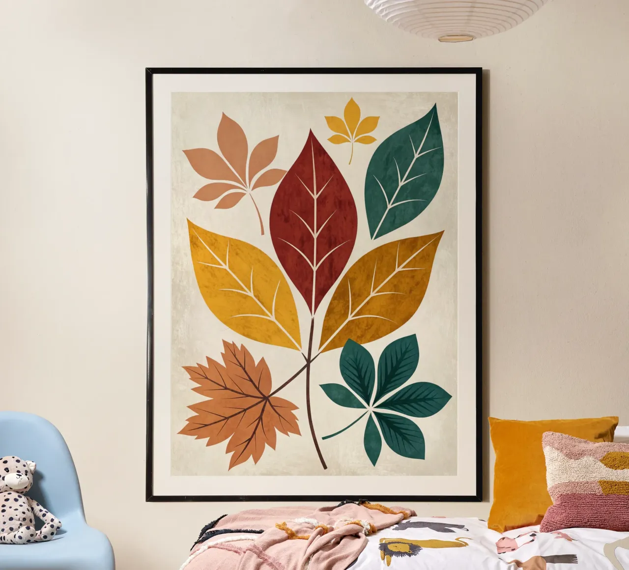 Medley di foglie d'autunno rustico carta hahnemühle da Artistic-shop
