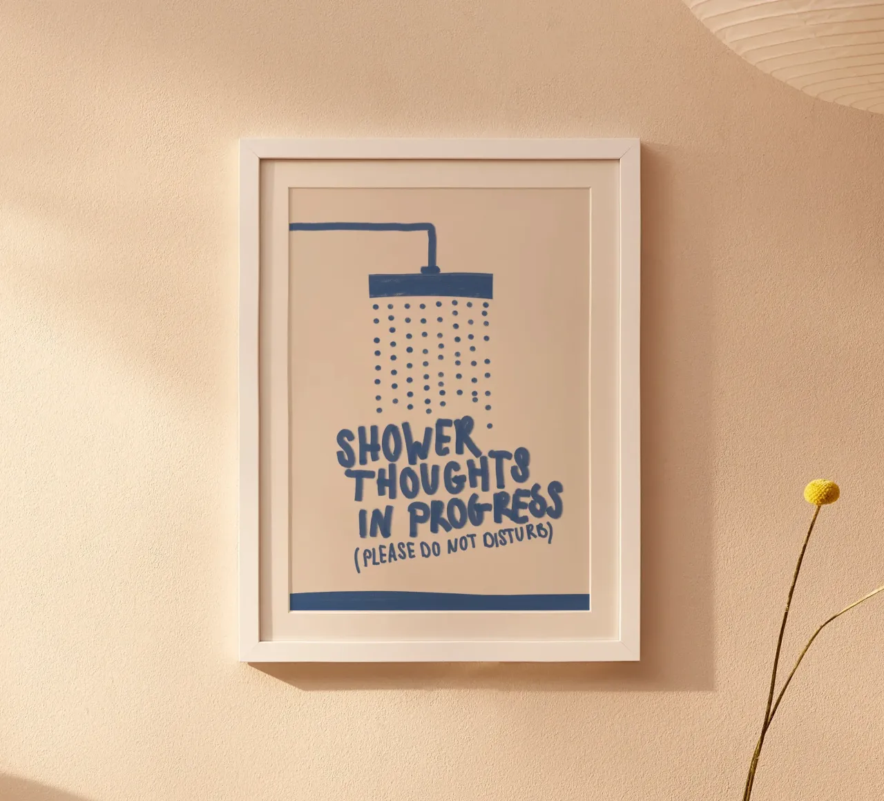 Shower Thoughts poster by PurePeachStudio