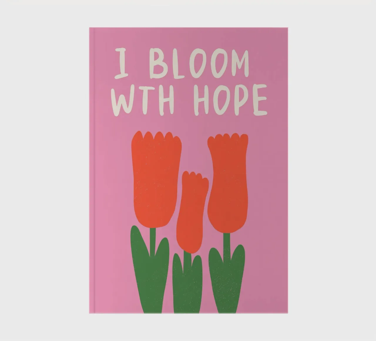 Bloom with Hope notebook by PurePeachStudio