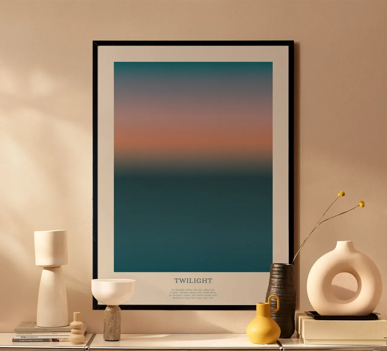 Schemering poster van PurePeachStudio