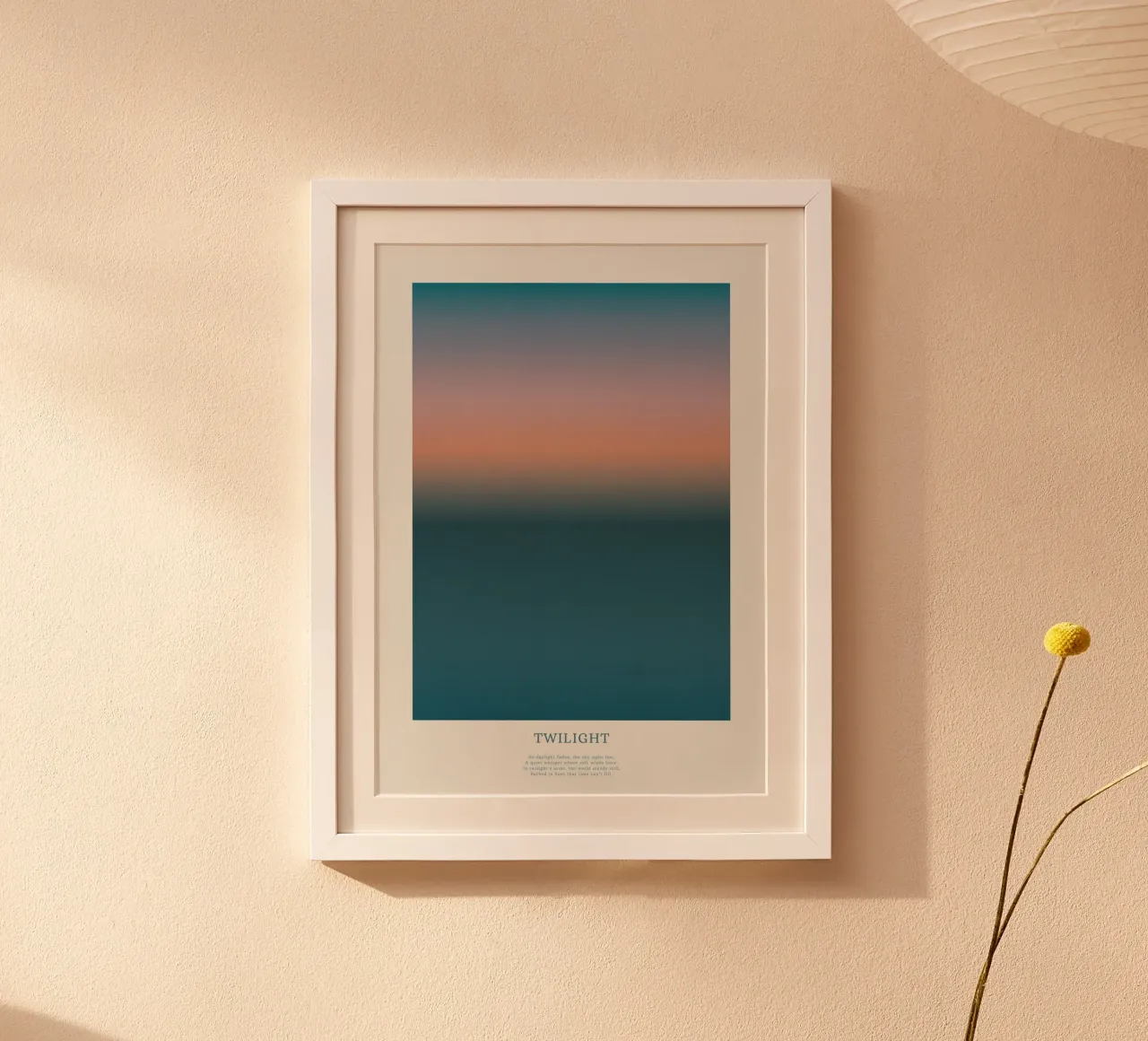 Schemering poster van PurePeachStudio