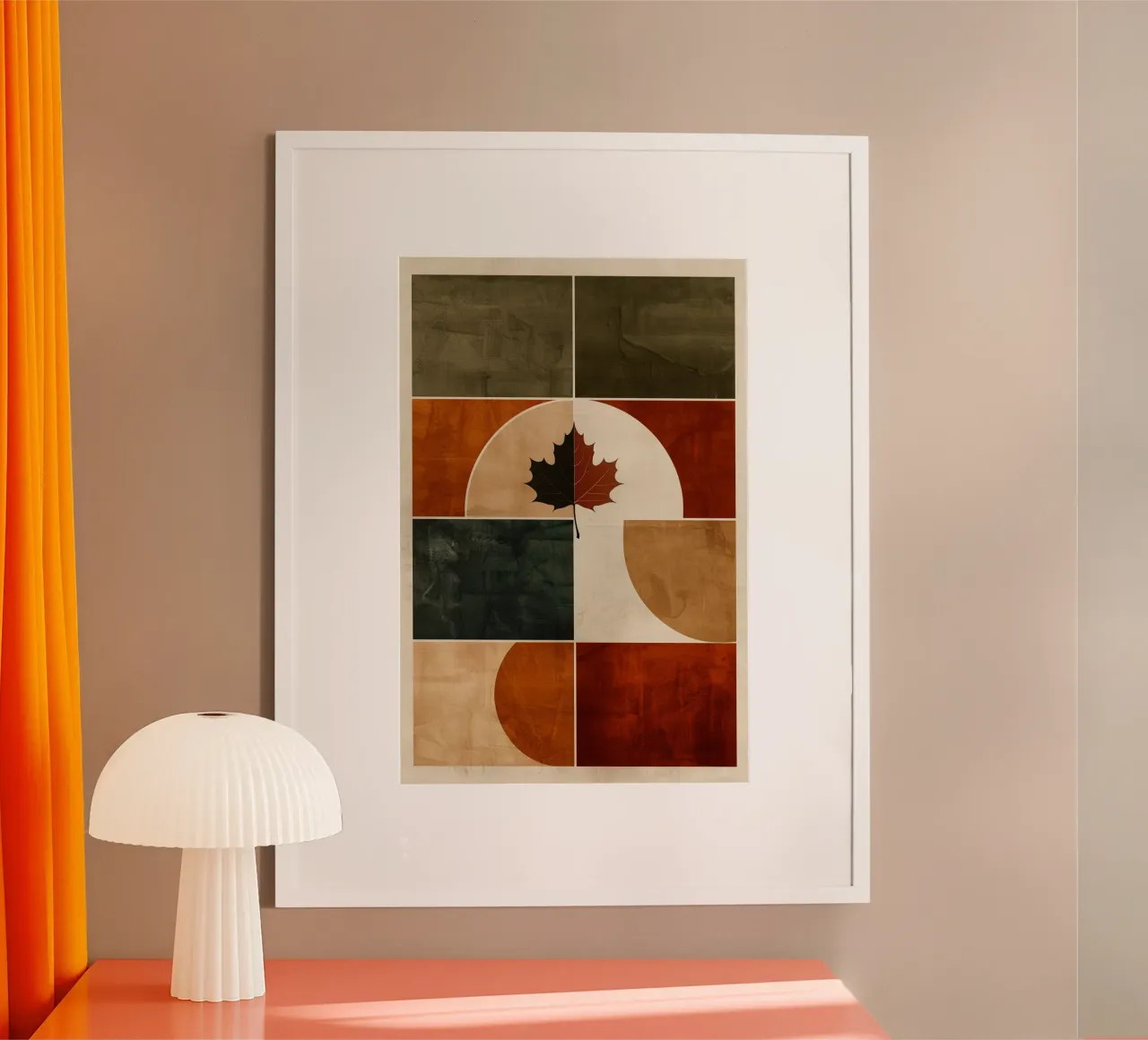 Geometric Whispers of Autumn carta hahnemühle da Mosaic Dialogue