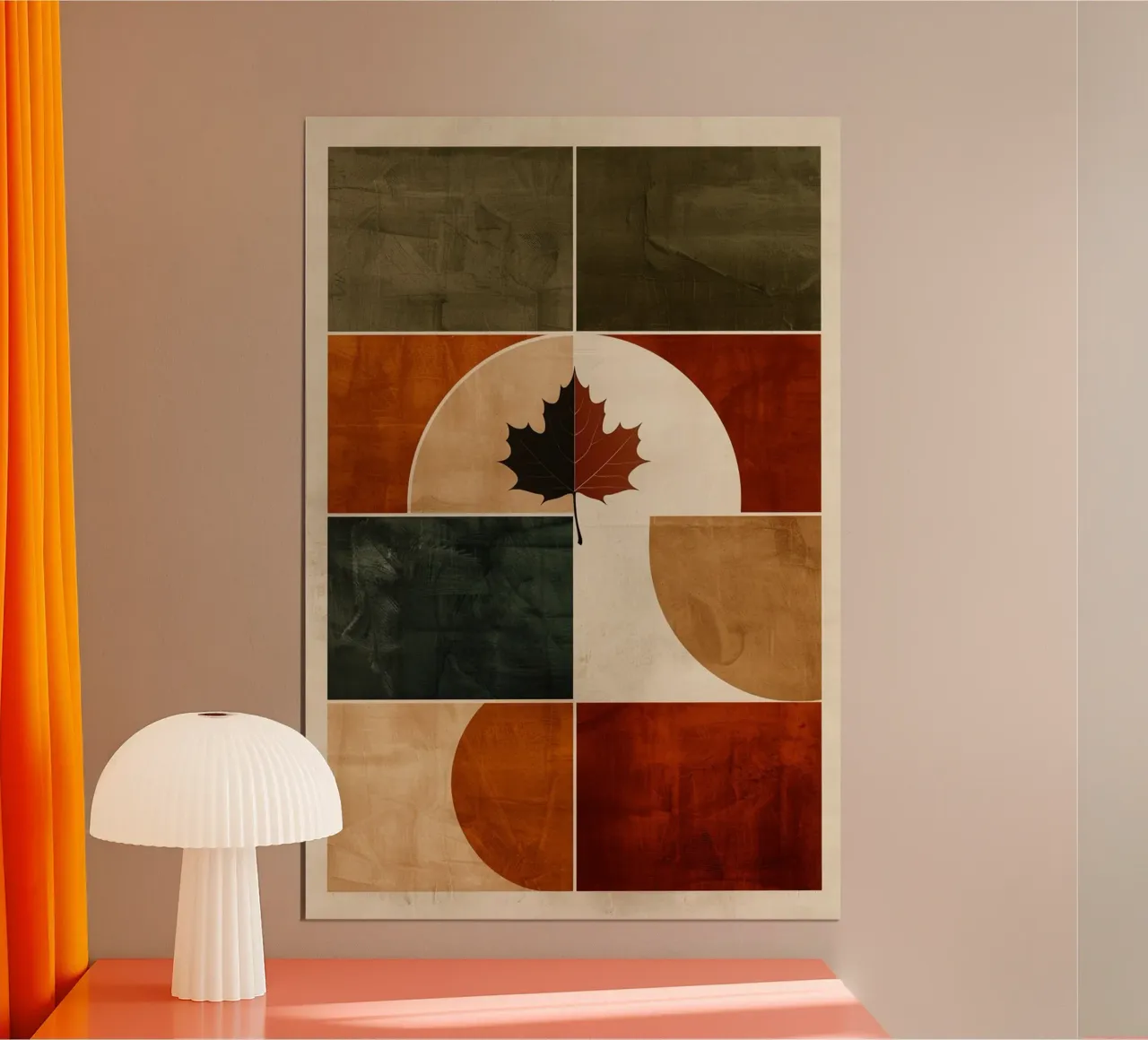 Geometric Whispers of Autumn carta hahnemühle da Mosaic Dialogue