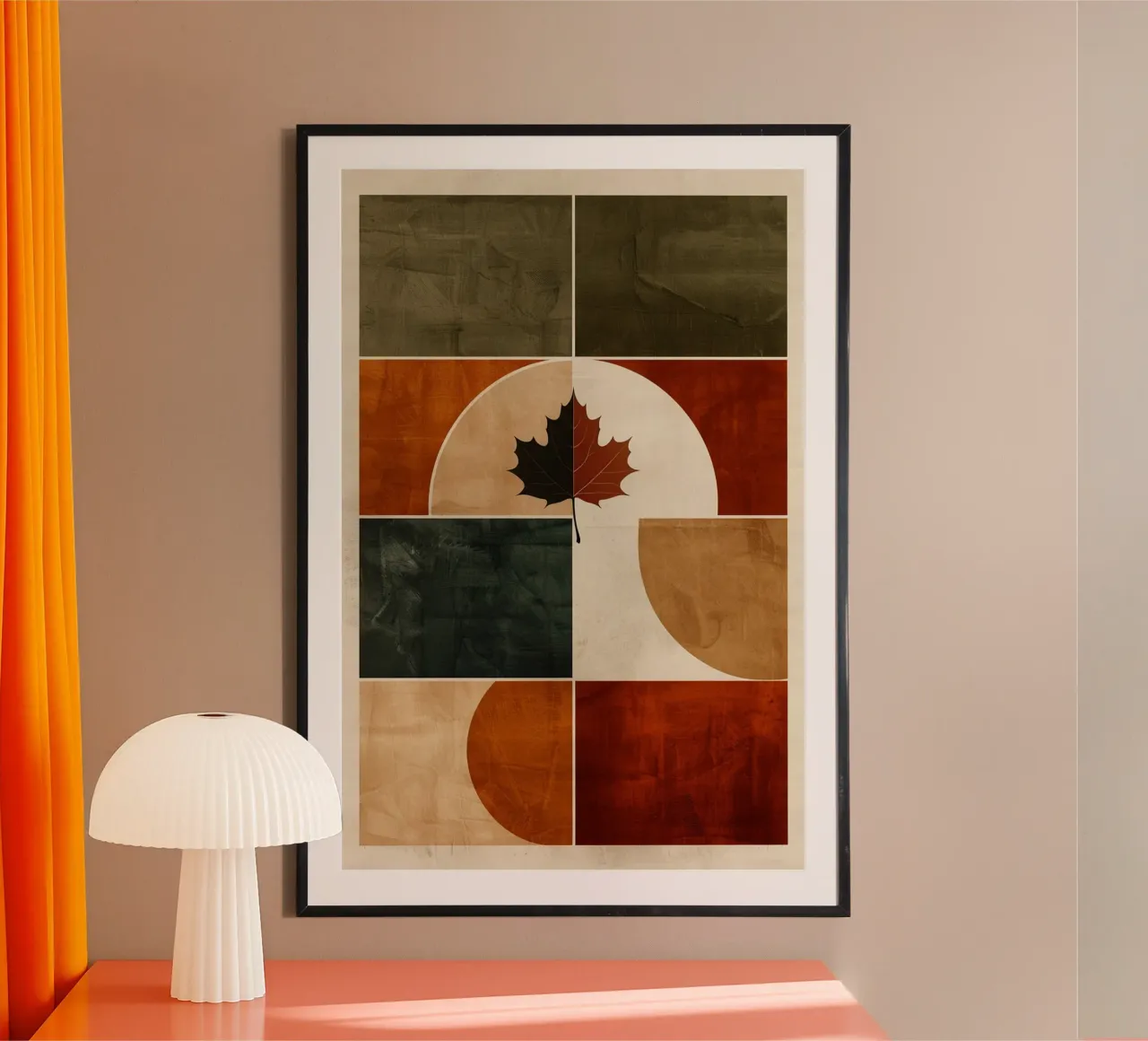 Geometric Whispers of Autumn carta hahnemühle da Mosaic Dialogue