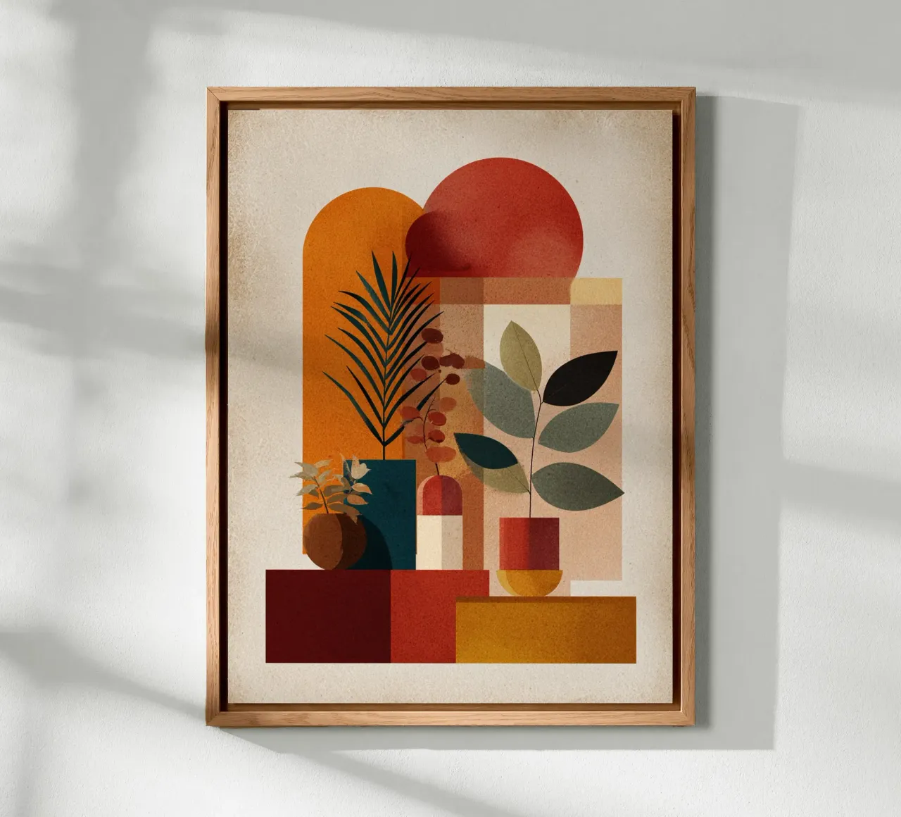 Geometric Garden of Autumn alluminio dibond da Mosaic Dialogue