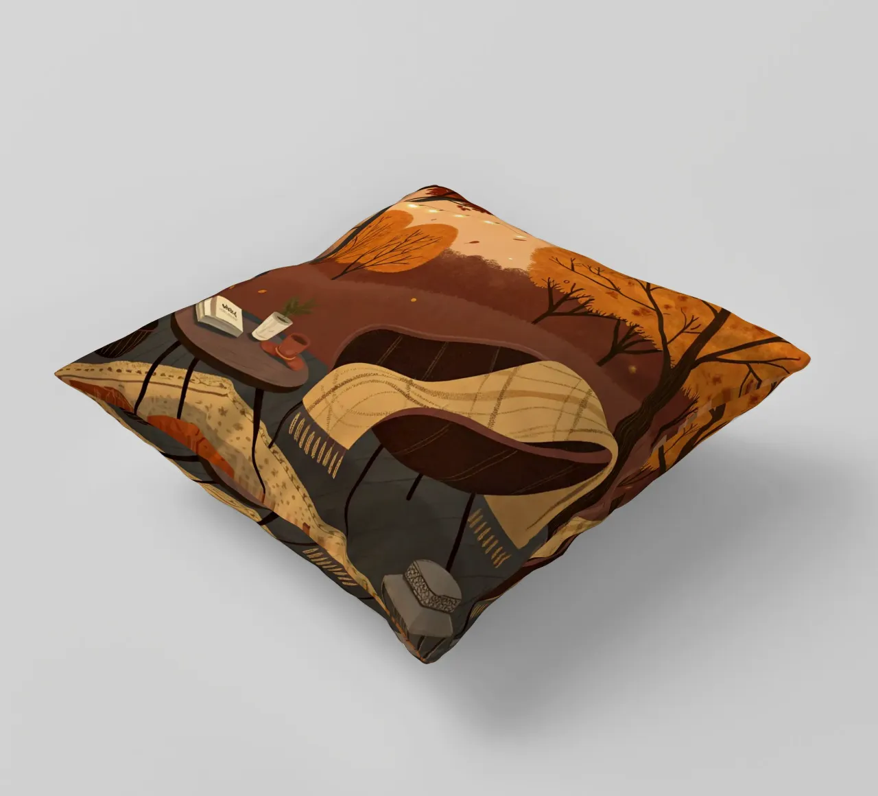 Accogliente angolo d'autunno cuscino da Artistic-shop