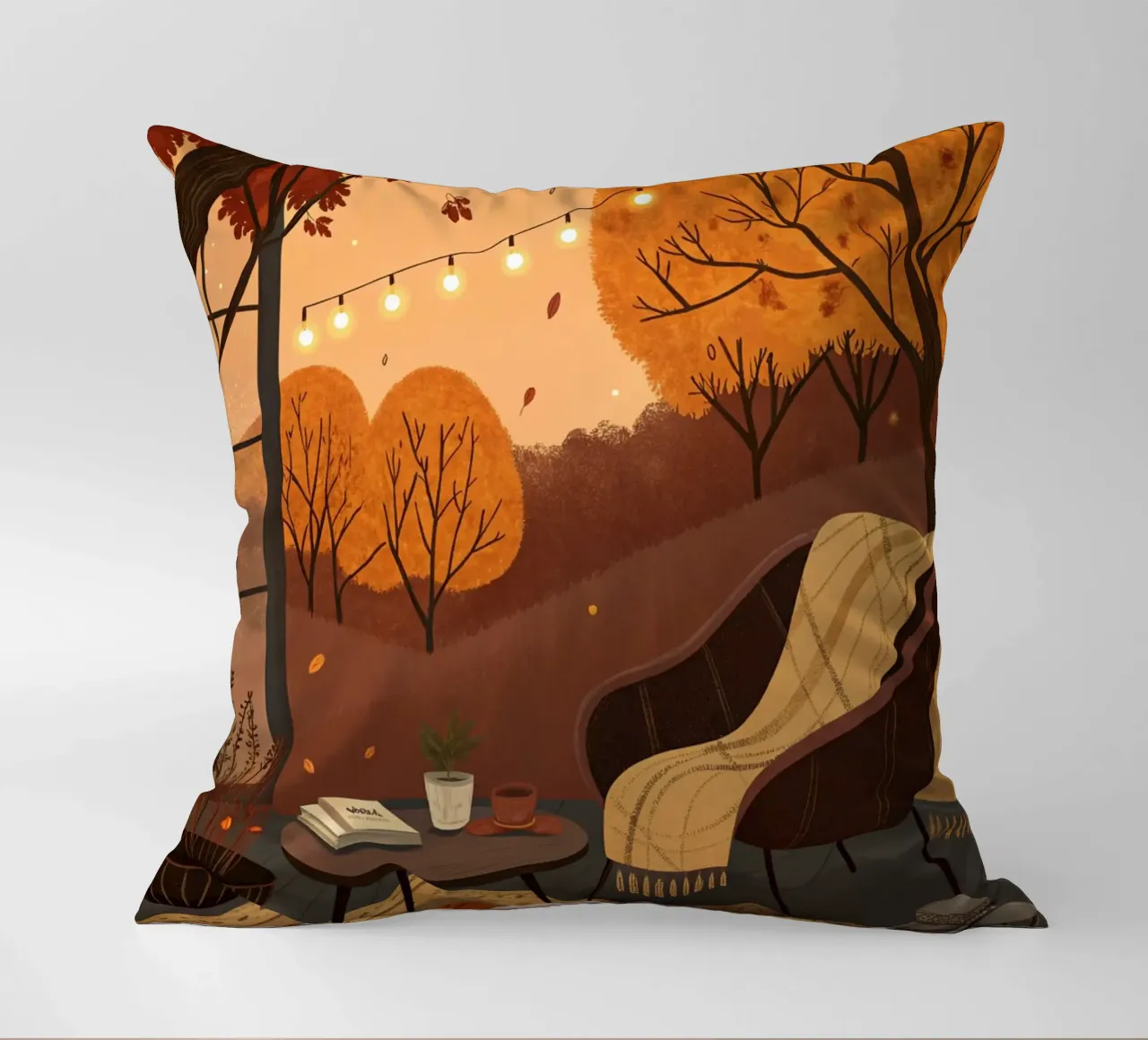 Accogliente angolo d'autunno cuscino da Artistic-shop