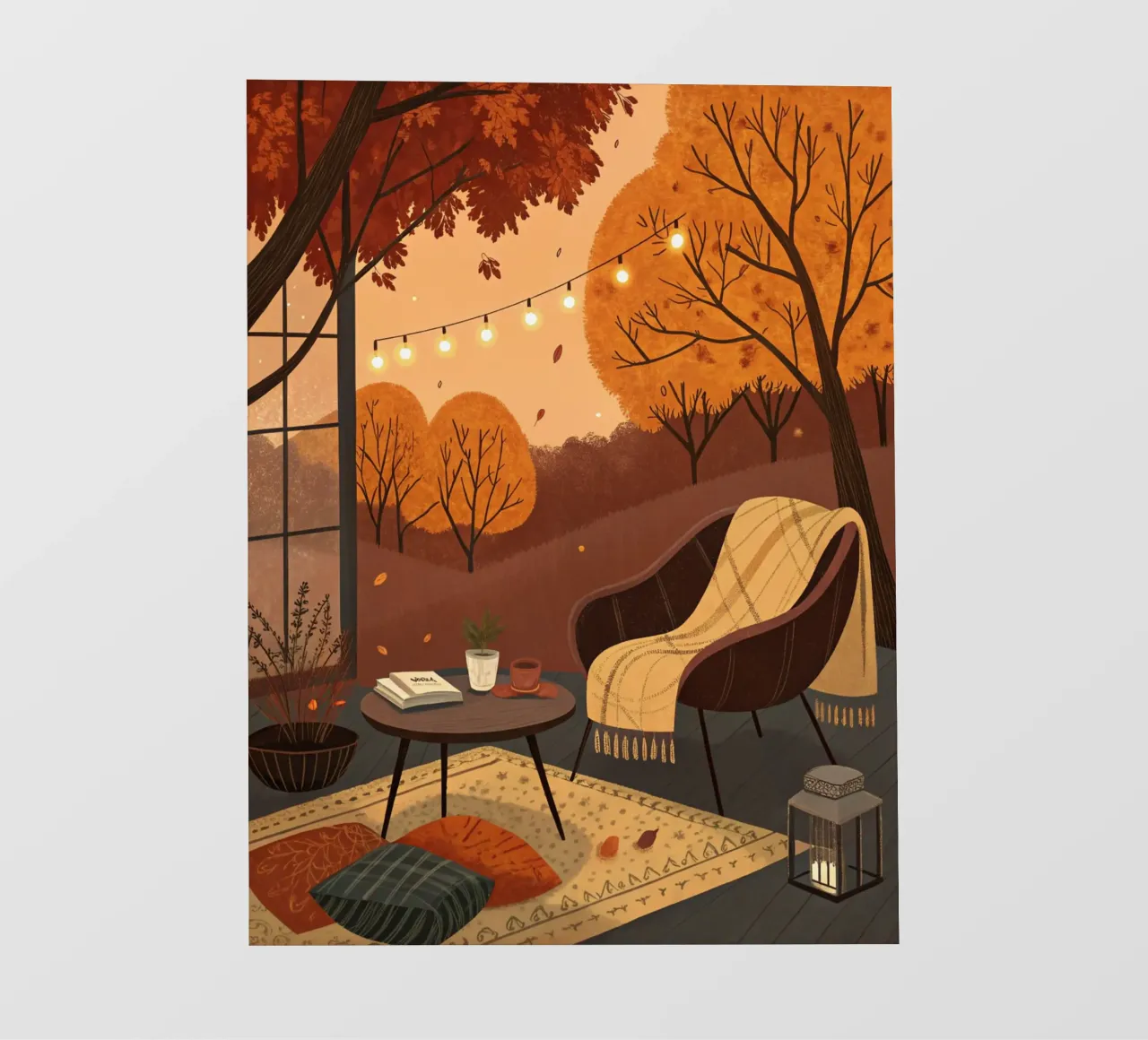 Accogliente angolo d'autunno pellicola backlit da Artistic-shop