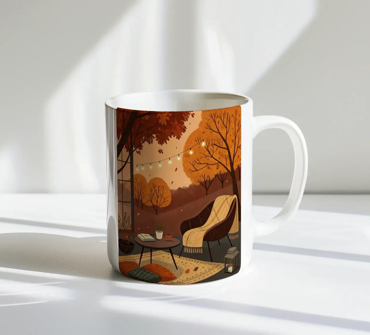 Accogliente angolo d'autunno tazza in ceramica da Artistic-shop