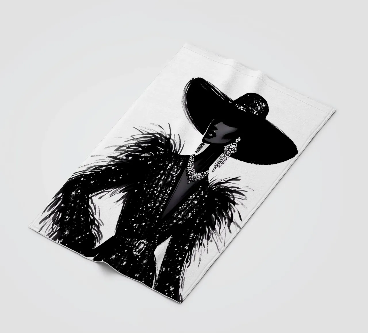 FASHION RUNWAY fleece blanket by ARTOMATIC