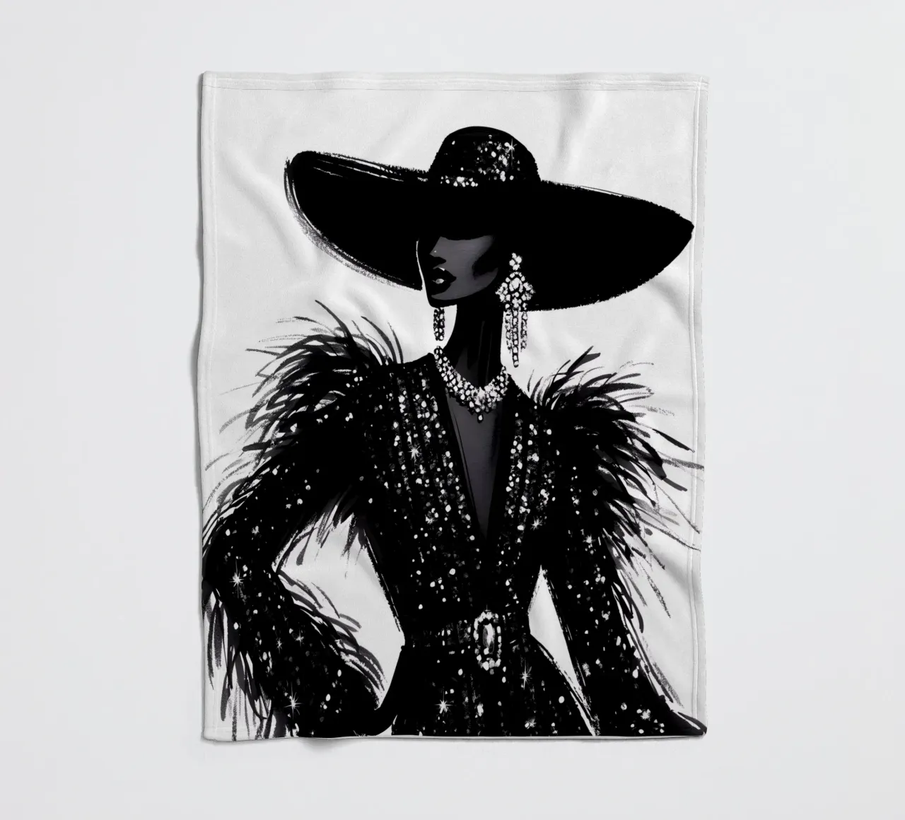 FASHION RUNWAY fleece blanket by ARTOMATIC
