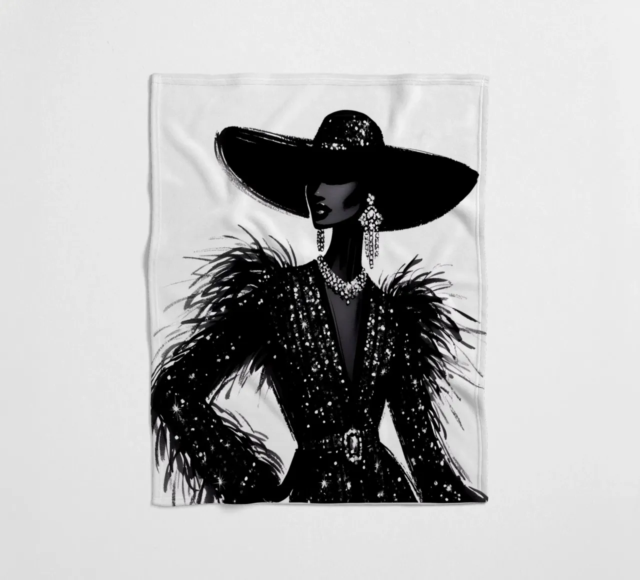 FASHION RUNWAY fleece blanket by ARTOMATIC