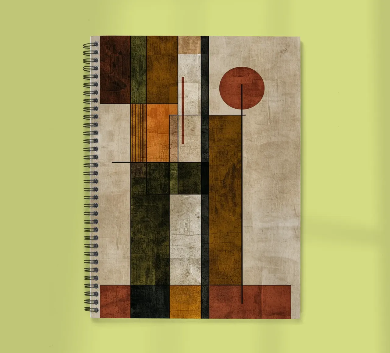 Autumn Symphony in Lines and Blocks diario ad anelli da Mosaic Dialogue