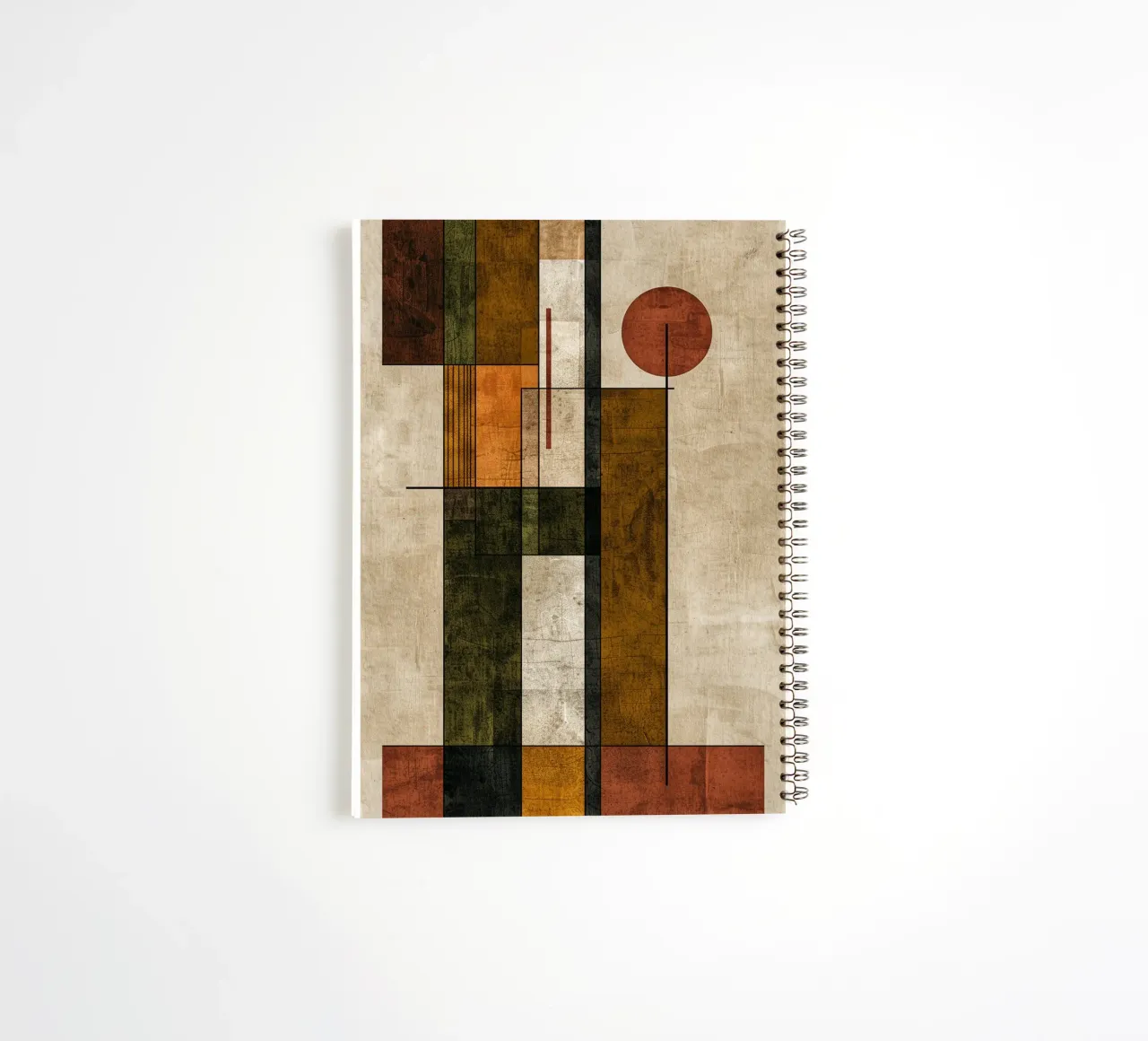 Autumn Symphony in Lines and Blocks diario ad anelli da Mosaic Dialogue